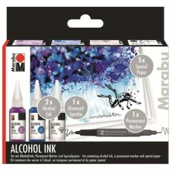 MARABU - Set Encre Permanente "Alcohol Ink", 20 Ml - SOUS-MARIN