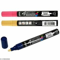 Pebeo Marqueur à Huile 4Artist Marker - Pointe Ronde - 4 Mm - 18 Coloris