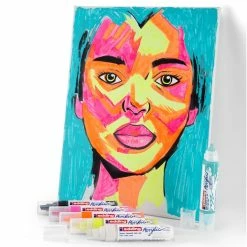 Marqueur Acrylic Edding 5000 - Pointe Large Biseautée - Plusieurs Coloris Disponibles -creavea shop marqueur acrylic edding 5000 pointe large biseautee plusieurs coloris disponibles p 5