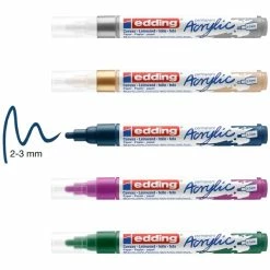 Marqueur Acrylic Edding 5100 - Pointe Moyenne - Plusieurs Coloris Disponibles