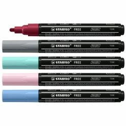 Marqueur Acrylique T300 Stabilo Free - Pointe Moyenne - Plusieurs Coloris Disponibles