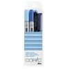 Copic Marqueur Ciao, Kit De 4 "Doodle Pack Blue" -creavea shop marqueur ciao kit de 4 doodle pack blue p