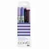 Copic Marqueur Ciao, Kit De 4 "Doodle Pack Purple"