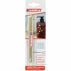 Marqueur Peinture Brillante Edding 751 Or Pour Verre Métal Et Plastique 1-2mm -creavea shop marqueur peinture brillante edding 751 or pour verre metal et plastique 1 2mm p 4