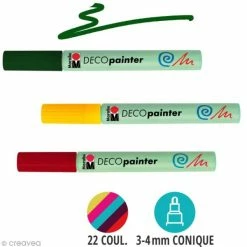 Marabu Marqueur Peinture Deco Painter 3-4 Mm