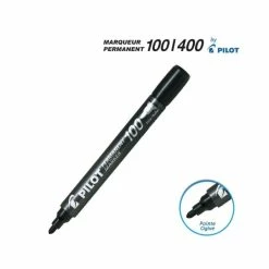 Marqueur Permanent 100 Noir Pointe Ogive Pilot