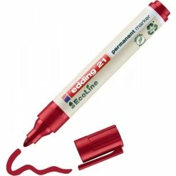 Marqueur Permanent Edding 21 Ecoline Pointe Ronde Rouge -creavea shop marqueur permanent edding 21 ecoline pointe ronde rouge p 3
