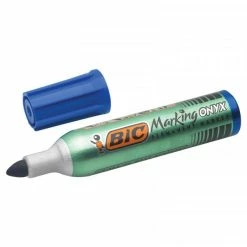 Marqueur Permanent - Marking Onyx 1482 Pointe Ogive - Bleu - Bic