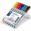 Staedtler Marqueurs Non Permanent "316F Lumocolor" - Etui De 8 -creavea shop marqueurs non permanent 316f lumocolor etui de 8 p