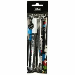Pebeo Marqueurs Peinture à L'huile - 4Artist Marker Pébéo - Blanc Et Noir - 4 Mm - 2 Pcs