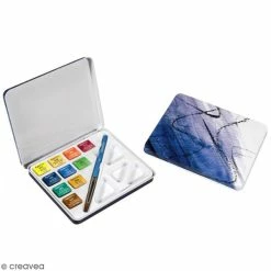 Daler-Rowney Mini Boîte Aquarelle De Voyage - 10 Couleurs