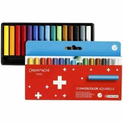 Pastels Gras Caran D'Ache Junior - Aquarellables - 15 Pcs
