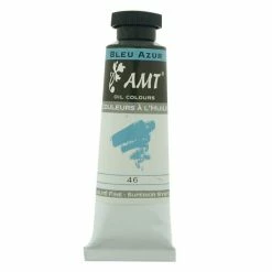 Peinture à L'huile Fine En Tube Bleu Azur 45ml - Amt
