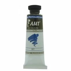 Peinture à L'huile Fine En Tube Bleu De Phtalocyanine 45ml - Amt