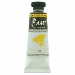 Peinture à L'huile Fine En Tube Jaune De Naples 45ml - Amt
