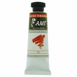 Peinture à L'huile Fine En Tube Rouge Cramoisi 45ml - Amt