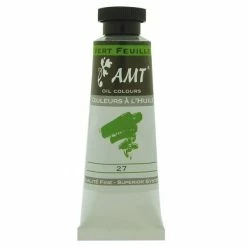 Peinture à L'huile Fine En Tube Vert Feuille 45ml - Amt