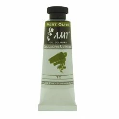 Peinture à L'huile Fine En Tube Vert Olive 45ml - Amt