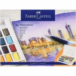 Faber-Castell Peinture Aquarelle En Godets, étui De 36