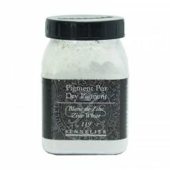 Pigment En Poudre - Sennelier - Blanc De Zinc - Pot De 200 Ml