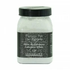 Pigment En Poudre - Sennelier - Blanc Lithopone - Pot De 200 Ml