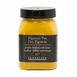 Pigment En Poudre - Sennelier - Jaune Indien Substitut - Pot De 200 Ml