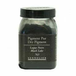 Pigment En Poudre - Sennelier - Laque Noir - Pot De 200 Ml
