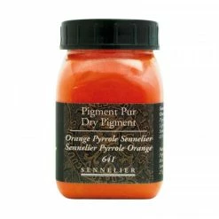 Pigment En Poudre - Sennelier - Orange Pyrrole Sennelier - Pot De 200 Ml