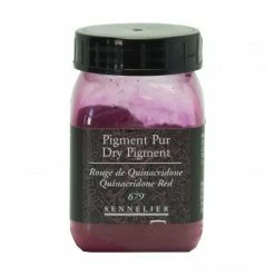 Pigment En Poudre - Sennelier - Rouge De Quinacridone - Pot De 200 Ml