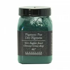 Pigment En Poudre - Sennelier - Vert Anglais Foncé - Pot De 200 Ml