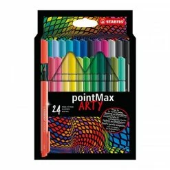 Pochette De 24 Feutres PointMax STABILO ARTY - Pointe Moyenne - Assortiment