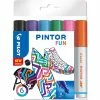 Pochette De 6 Marqueurs Peinture Multi Supports Pintor Pilot Coloris Fun -creavea shop pochette de 6 marqueurs peinture multi supports pintor pilot coloris fun p