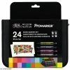 Pochette Feutres à Alcool BrushMarker / ProMarker - Assortiment De Couleurs - 25 Pcs