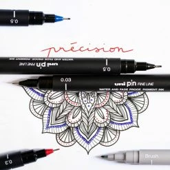 Uni Pochette Feutres D'écriture Et De Dessin - Pointes Pinceau Brush - 5 Pcs -creavea shop pochette feutres decriture et de dessin pointes pinceau brush 5 pcs p 5