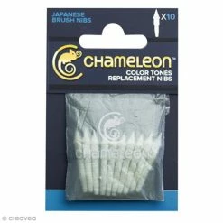 Pointes Pinceaux De Rechange Pour Marqueurs Chameleon - 10 Pcs
