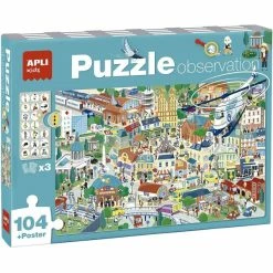 Apli Agipa Puzzle - Enfant - 104 Pièces - Thème Ville - Apli Kids