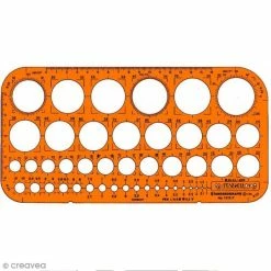 Règle Trace-cercle StandardGraph - 26 X 13 Cm