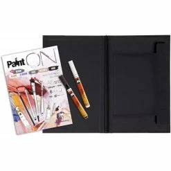 Set Carnet Paint'On Pad A5 Clairefontaine Avec Portfolio A5 Et Marqueurs Molotow