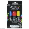 Pebeo Set De 3 Marqueurs à Huile 4Artist Marker - Pointe Biseautée - 8 Mm - 3 Coloris Basique