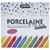 Pebeo Set De Feutres Porcelaine P150 - Pointe Fine 0,7 Mm - 9 Pcs -creavea shop set de feutres porcelaine p150 pointe fine 07 mm 9 pcs p