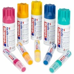 Set De Marqueurs Acrylique Edding 5000 - Pointe Large - Abstract - 5 Pcs -creavea shop set de marqueurs acrylique edding 5000 pointe large abstract 5 pcs p 3