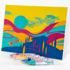 Set De Marqueurs Acrylique Edding 5000 - Pointe Large - Abstract - 5 Pcs -creavea shop set de marqueurs acrylique edding 5000 pointe large abstract 5 pcs p 4