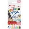Set De Marqueurs Acrylique Edding 5100 - Pointe Moyenne - Pastel - 5 Pcs