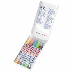 Set De Marqueurs Acrylique Edding 5100 - Pointe Moyenne - Pastel - 5 Pcs -creavea shop set de marqueurs acrylique edding 5100 pointe moyenne pastel 5 pcs p 5