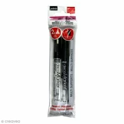 Pebeo Set De Marqueurs Peinture Acrylic Marker - Pointe Ronde 1,2 Mm - 2 Pcs