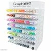 Set Graph'it Brush - Marqueurs à Alcool Double Pointe Et Présentoir - 96 Feutres -creavea shop set graphit brush marqueurs a alcool double pointe et presentoir 96 feutres p