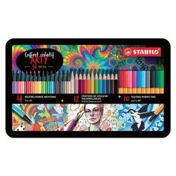 Stabilo Coffret Arty - Pen 68, Pen 88 + Crayons De Couleurs - 36 Pcs