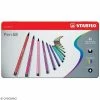Stabilo Pen 68 - Etui En Métal De 40 Feutres - Couleurs Assorties -creavea shop stabilo pen 68 etui en metal de 40 feutres couleurs assorties p