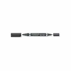 STAEDTLER 10118 Marqueur Permanent Lumocolor Duo 348 Double Pointe 0,6 A 1,5mm Bleu