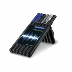 Staedtler 34 SB6B Etui Chevalet Compose De : 1 Feutres Super Fin Noir + 1 Feutre Super Fin